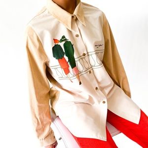 Rare “ Défence d’affiché Paris “ vintage shirt.